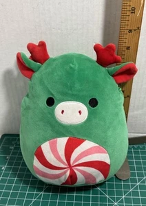 Squishmallows Original ZUMIR Moose The Peppermint Candy Moose Plush Green - Picture 1 of 6
