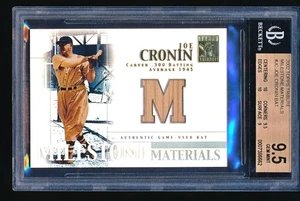 Bate Topps Tribute Milestone Materials Joe Cronin 2002 usado en juegos #JC BGS 9,5 - Imagen 1 de 2