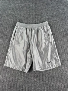 Pantalones Cortos Nike Hombres Grandes Plata Malla Baloncesto Deslumbramiento Atlético Brillante Sedoso y2k - Imagen 1 de 14