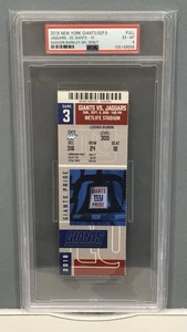 2018 NY Giants / Eagles -- SAQUON BARKLEY NFL Debut  -- PSA 6 FULL ticket - Picture 1 of 1