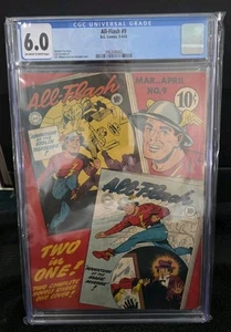 All-Flash #9 - 1943 - CGC 6,0 blanco y negro - Gardner Fox Story - Edad de Oro ⛑️🪽⚡️ - Imagen 1 de 3