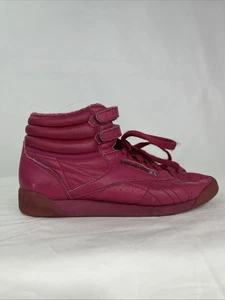 Baskets montantes Reebok vintage années 90, rose femme pointure 6,5 - Photo 1/9