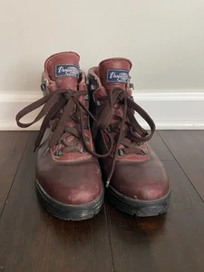 Classic VASQUE Sundowner Skywalk Burgundy 7535 Boots Mens 7.5 GoreTex Made Italy - Picture 1 of 7