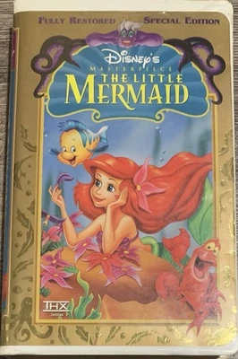 RARE Clamshell Special Ed. Disneys Masterpiece Little Mermaid VHS Tape 1989 GOOD - Image 1 of 4