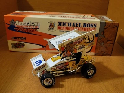 Coche sprint conmemorativo Michael Ross 2004 acción 1:24 Tony Stewart #20 Foto 1 de 4