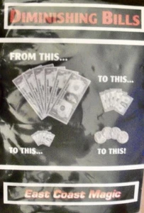Diminishing Bills Zaubertrick Illusion a Fred Kaps Inspiration - Bild 1 von 1