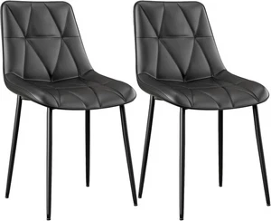 Juego de 2/4 sillas de comedor silla de cocina silla de cuero PU silla de ocio silla de oficina DE - Imagen 1 de 19