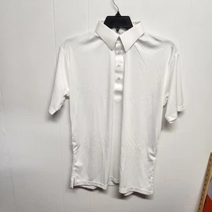 Collars & Co Polo Shirt Mens Medium White Dress Collar Polyester Relaxed NWOT - Picture 1 of 10