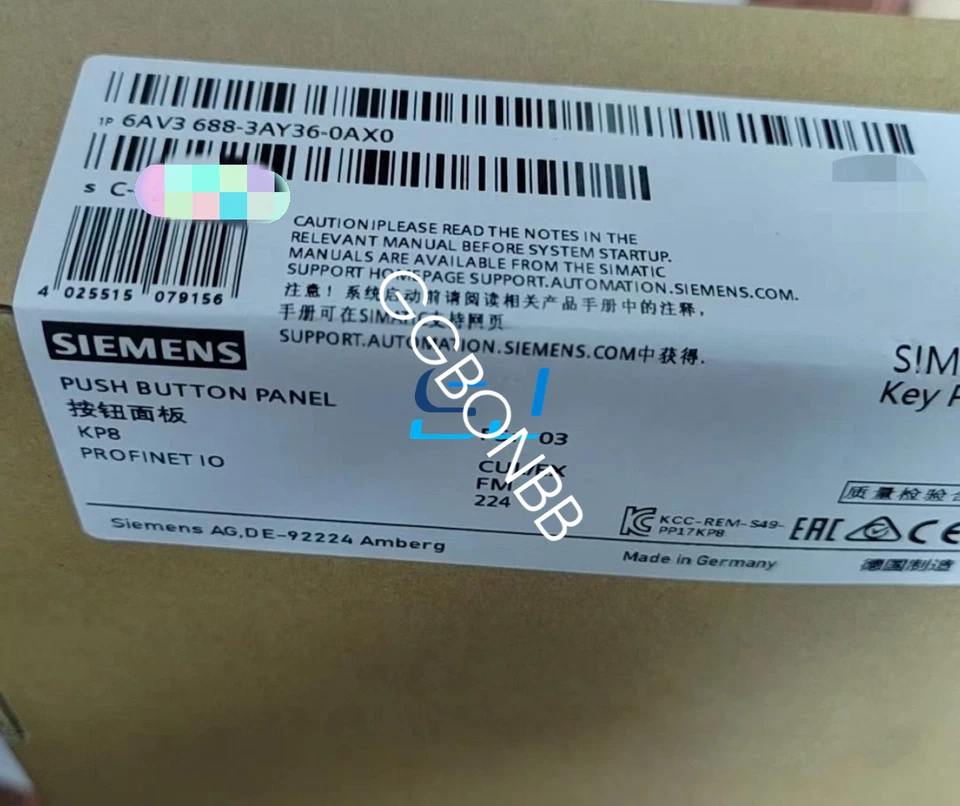 new 6AV3688-3AY36-0AX0 Siemens Touch Panel 6AV36883AY360AX0 FedEx or DHL or UPS - Image 1 of 1
