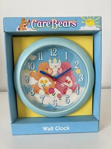 Vintage 2003 Care Bears Wanduhr Neu im Karton Regenbogen Wolke Schloss Kinderzimmer Deko - Bild 1 von 4