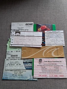 Lot Of 9 Boxing Tickets - Khan, Eubank, Honeyghan, Groves, Degale - Picture 1 of 1