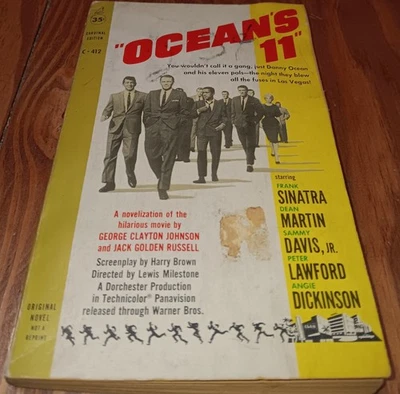 Oceans 11 by Johnson & Russell 1960 Paperback Movie Frank Sinatra Dean Martin Foto 1 de 4