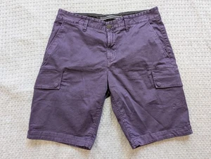 Stone Island Shorts Mens 33 Purple Type SL Cargo Cotton Stretch Certilogo Summer - Picture 1 of 19