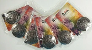Tandy Set of 6 USA Seal Concho Screw Back 1-1/4 Inch Diameter - Picture 1 of 4