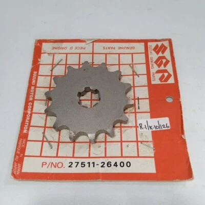 Piñón de tracción delantera Suzuki RM80 DS80 GT80 TS80 428-14 27511-26400 Foto 1 de 3