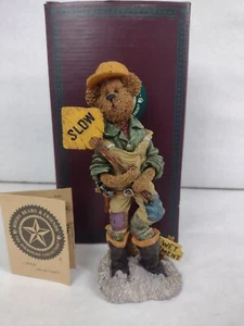 Boyds Bear 2885 Jack Hammer Sombrero Duro Oso Marrón Construcción 7" Estatuilla - Imagen 1 de 5
