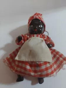 Vintage Ceramic Small 5' Brown Baby Doll - Picture 1 of 4