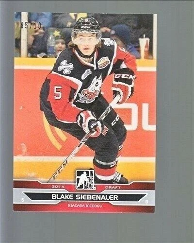 2014-15 ITG Draft Prospects Silver #38 Blake Siebenaler 5/10 #'D To Jersey — 第 1/1 张图片