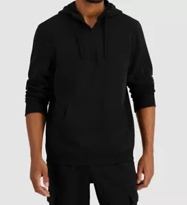 Felpa con cappuccio pullover ID Ideology da uomo nera 1/2 cerniera - taglia M/L/XL/2XL - NUOVA CON ETICHETTE - Foto 1 di 9