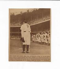 Drastic Reduction-Babe Ruth's Last Game Newspaper Clipping