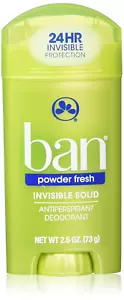 Deodorant 2.6 Ounce Invisible Solid Powder Fresh (76ml) (2 Pack) - Picture 1 of 4