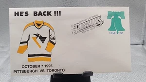 USPS Mario Lemieux He’s Back Octopber 7th 1995 Return Stamped Envelope! - Picture 1 of 2