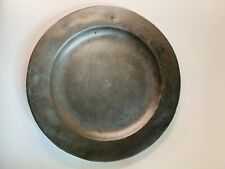 Antique Georgian Pewter Plate with Christopher Banckes I Touch Mark London 3/3