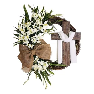 Easter Wreath Door Hanging Decoration with , Bouquet Garland for Front5644 - Picture 1 of 8