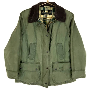 Barbour giacca donna tartan taglia small verde foderata con zip intera - Foto 1 di 8