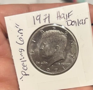 1971 D HALF DOLLAR 50 CENT KENNEDY NICKEL COPPER COIN DENVER - Picture 1 of 5