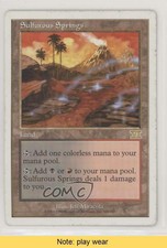 1999 Magic: The Gathering - Core Set: 6th Edition Sulfurous Springs READ n0n