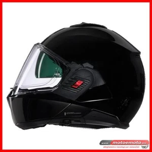 Casco Moto Modulare Convertibile Nolan N120-1 Classico Nero Lucido 301 - Foto 1 di 1