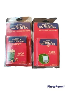 Classic Trivia On The Go MOVIES & TV 1,000 Questions 50 Cards Ea. - 2005 Fundex - Picture 1 of 2