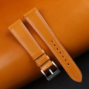 Cinturino orologio pelle Cordovan conchiglia marrone chiaro18mm 19mm 20mm 21mm 22mm 23 - Foto 1 di 12