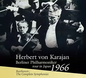 Karajan Berliner Philharmoniker tour in Japan 1966 Beethoven Symphonies 5CD - Foto 1 di 1