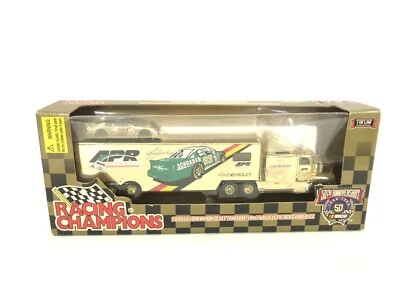 ken schrader 1/64th Scale 1998 59th Anniversary NASCAR Gold Die Cast Trans & Car - Image 1 of 4