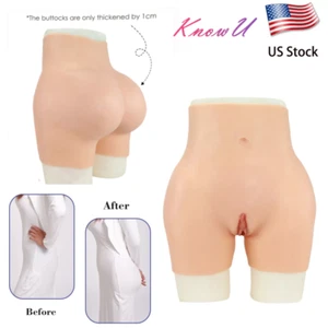Silicone Fake Vagina Pants Hip Enhancer HipShaping For Transgensers Crossdresser - Picture 1 of 17