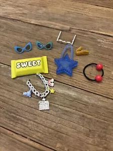 Barbie EXTRA Doll Accessories Glasses Clutch Bag Necklace - Picture 1 of 1
