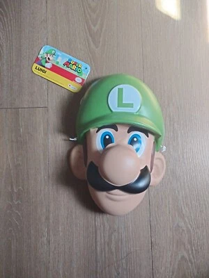 Máscara Luigi Super Mario Hermanos Nintendo Videojuego Juegos con disfraces Disfraz de Halloween Foto 1 de 3
