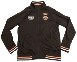 ISC NRL Wests Tigers Men's Large Full Zip Jacket NRL Authentics Tag Black - Picture 1 of 12