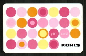 KOHL'S Rows of Colored Dots ( 2004 ) Gift Card ( $0 ) - Picture 1 of 2