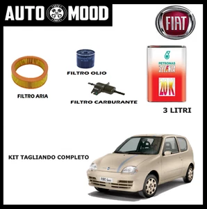 Tagliando Fiat 600 Seicento 1.1 kit 3 filtri+3 litri olio Selenia 20K 10w40 1100 - Picture 1 of 2