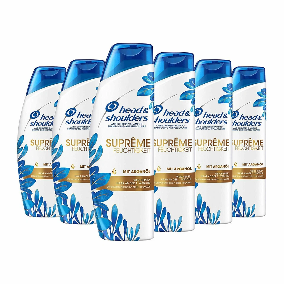 Head & Shoulders Anti-Schuppen Shampoo Supreme Kokos und Arganöl 6x 250ml