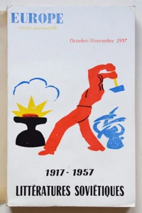 1917-1957 LITTERATURES SOVIETIQUES Revue EUROPE n° 142-143 oct-nov 1957 - Picture 1 of 1