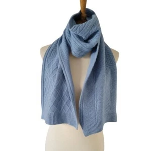 Vintage Lauren Ralph Lauren Periwinkle Blue Wool and Angora Blend Scarf - Bild 1 von 8