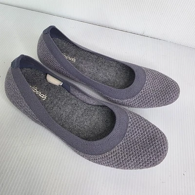 ALLBIRDS Tree Breezers Tejidos Ballet Pisos Mujer Talla 7.5 Gris EE. UU. Foto 1 de 4