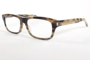 Saint Laurent Eyeglasses Yves 6/J Men Brown Full Rim Plastic Glasses Frames - Picture 1 of 4