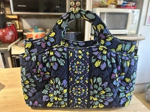 Vera Bradley Abby Handheld Bag Indigo Pop Handtasche Selten - Bild 1 von 7