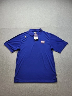 Camisa polo masculina NFL azul L vestuário de equipe New York Giants ajuste clássico manga curta - Imagem 1 de 4