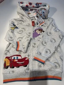 NEW Disney 100 Pixar Hooded Zip Jacket Dorie, Lighting McQueen, Boo NWT Size 6 - Picture 1 of 4